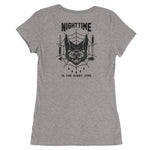 "Nighttime is the Right Time" - Ladies' short sleeve t-shirt