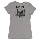 "Nighttime is the Right Time" - Ladies' short sleeve t-shirt